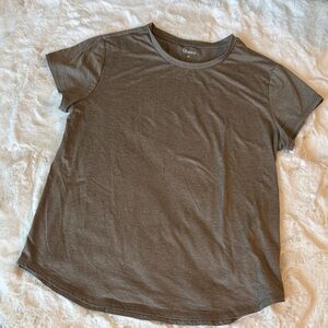 Quince Light Brown Cotton Modal T-Shirt